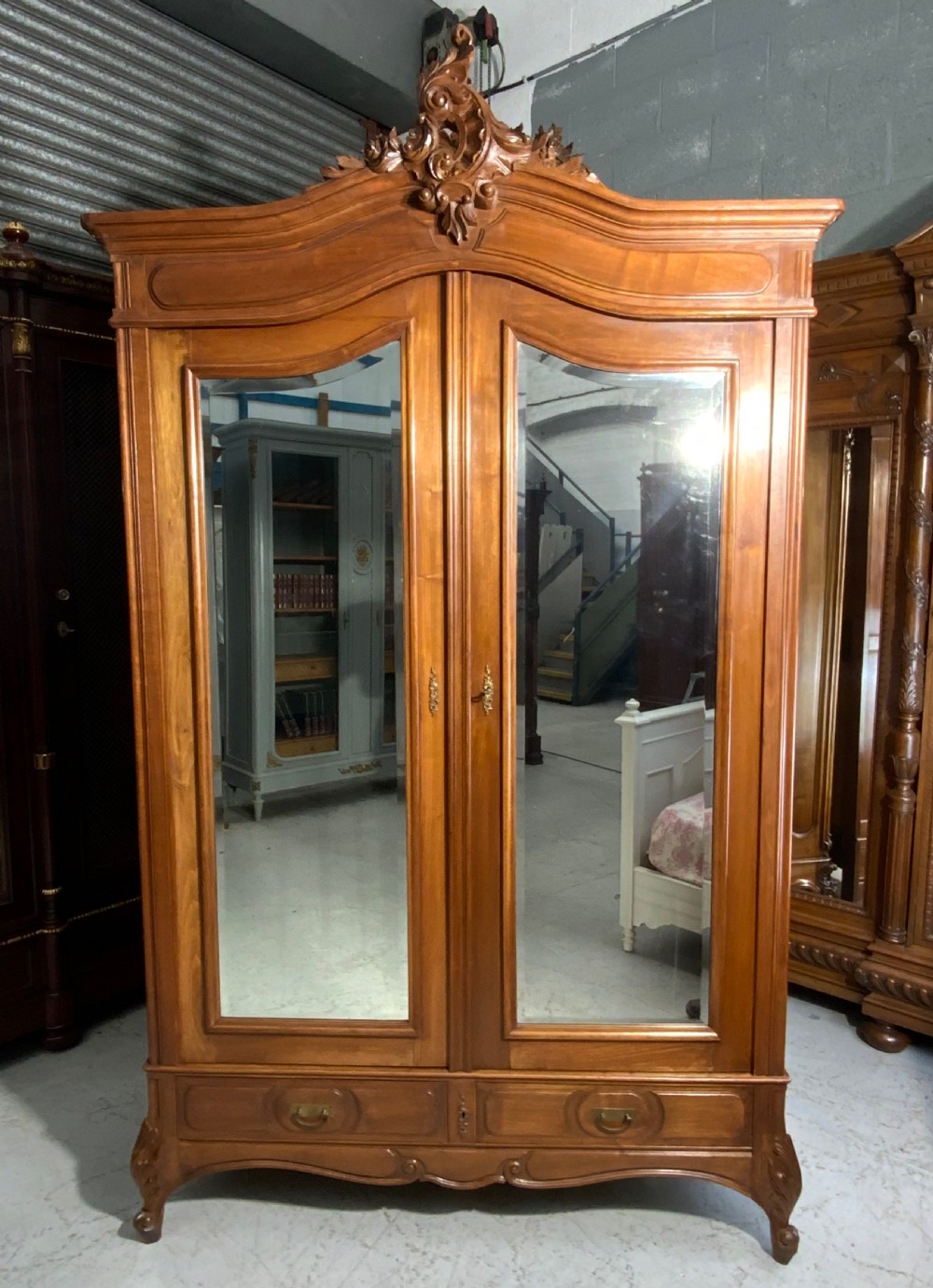 WALNUT FRENCH ARMOIRE 
