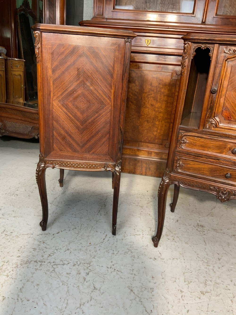 PAIR OF FRENCH ROSEWOOD CABINETS  View III