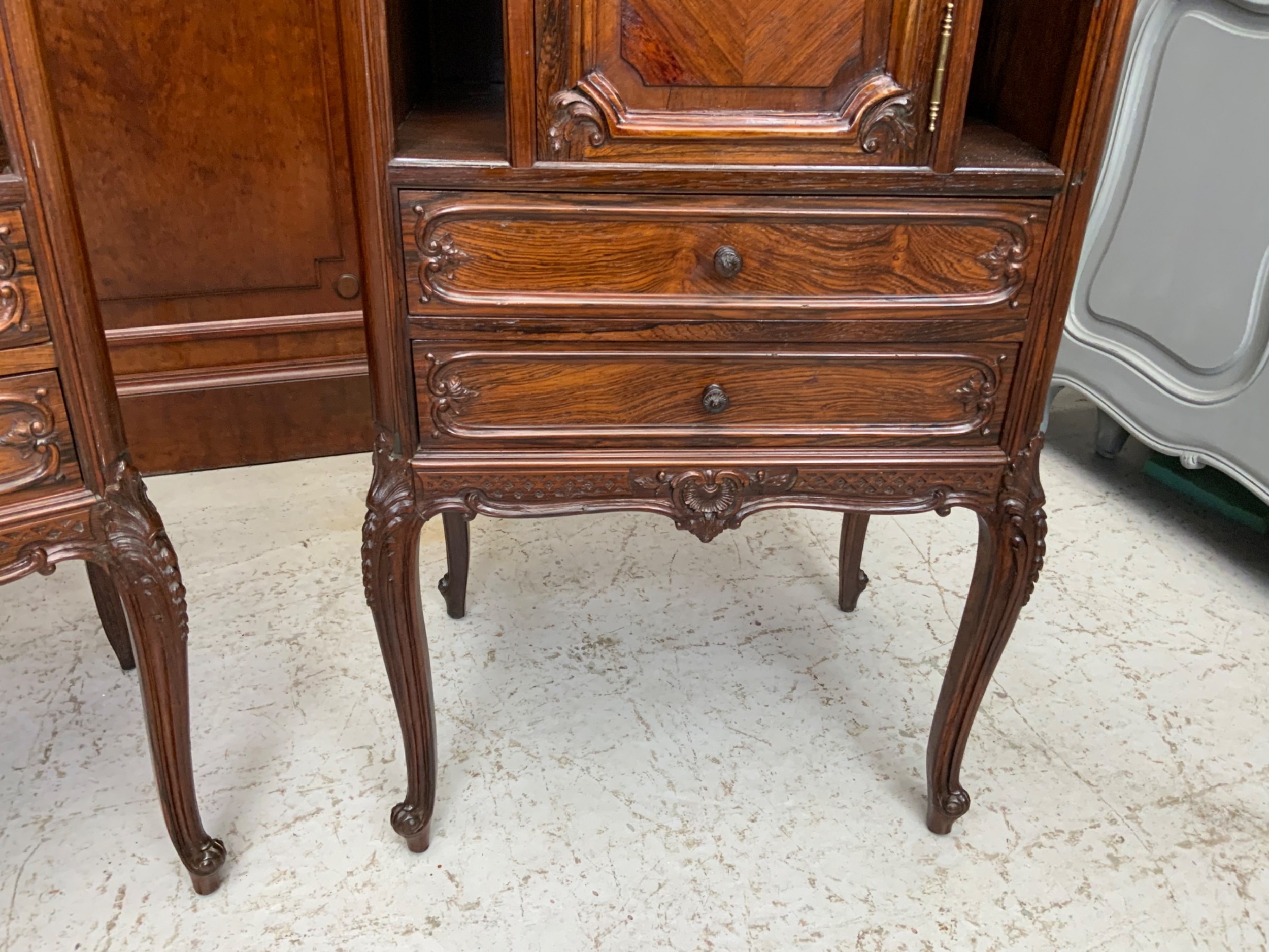 PAIR OF FRENCH ROSEWOOD CABINETS  View X