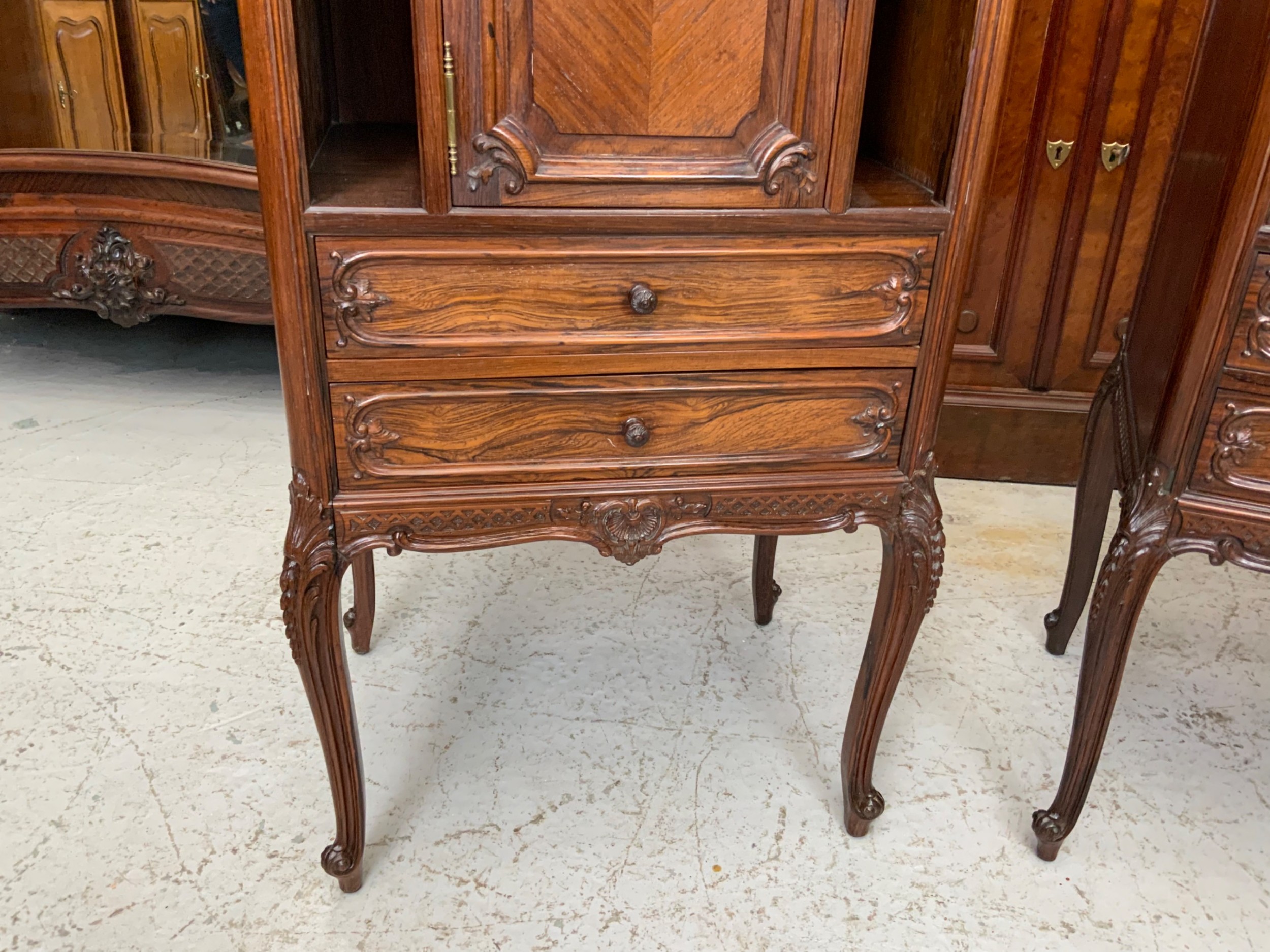 PAIR OF FRENCH ROSEWOOD CABINETS  View XI