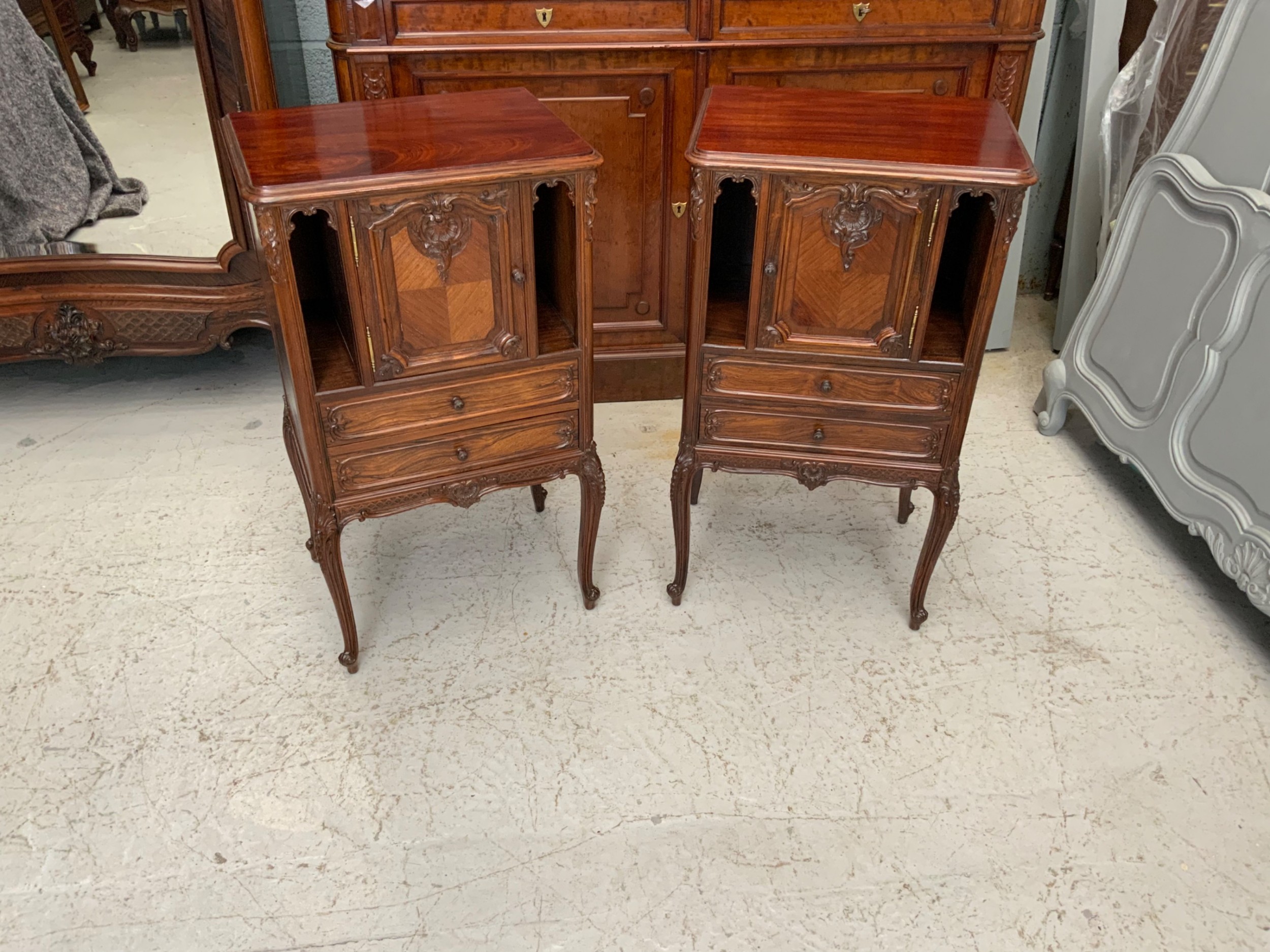 PAIR OF FRENCH ROSEWOOD CABINETS  View XIII