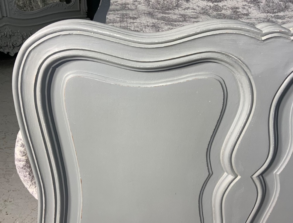 PAINTED FRENCH KING SIZE BED IN PLUMMET GREY  View III