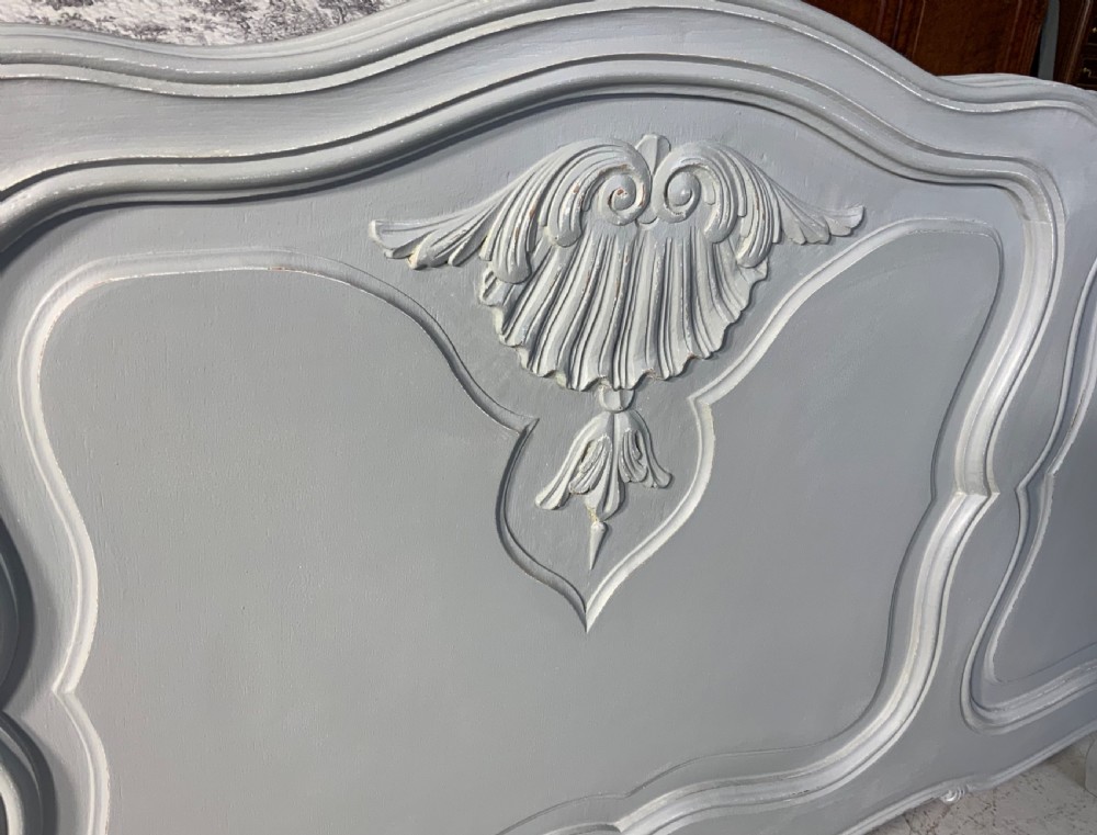 PAINTED FRENCH KING SIZE BED IN PLUMMET GREY  View IV