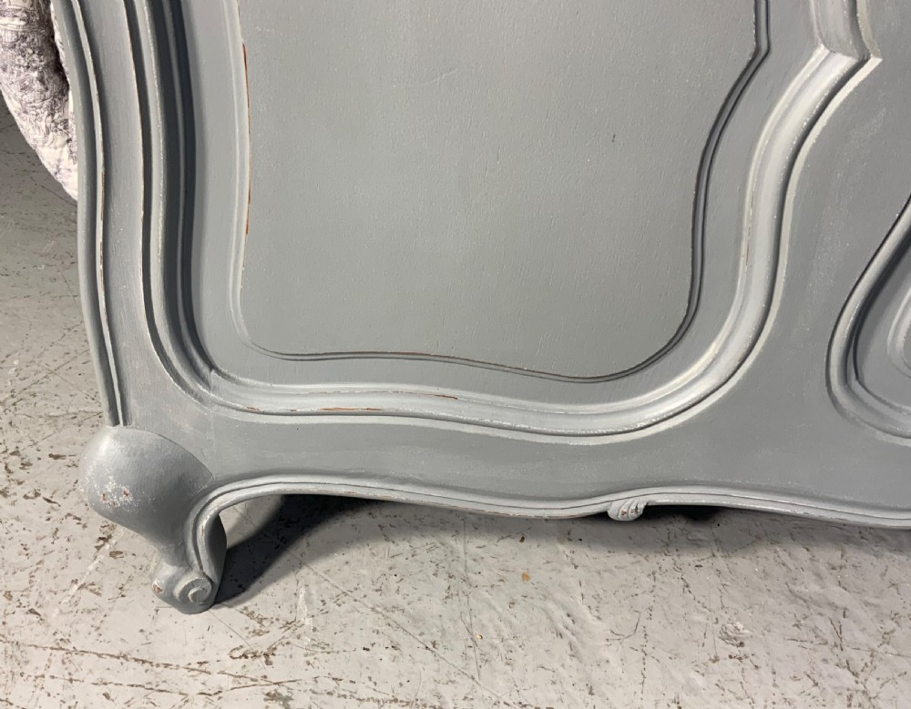 PAINTED FRENCH KING SIZE BED IN PLUMMET GREY  View V