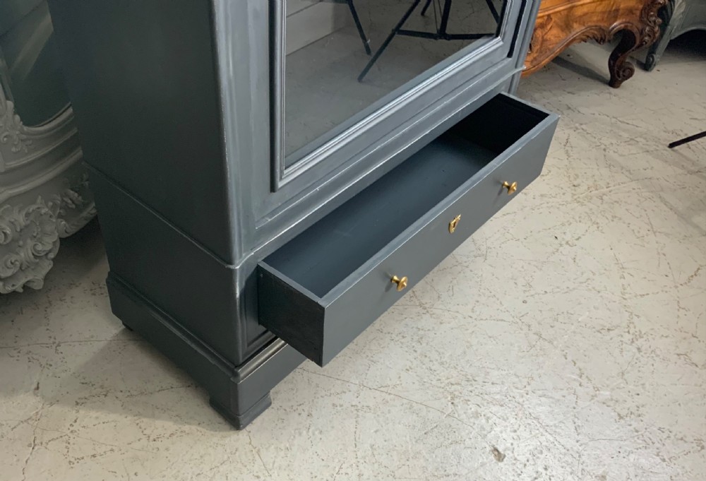 PAINTED FRENCH LOUIS PHILIPPE BOOKCASE  View III