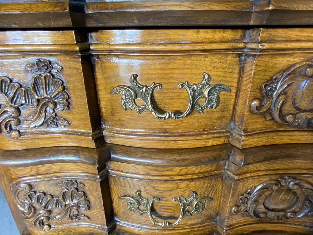 CARVED OAK FRENCH CHEST OF DRAWERS View VIII