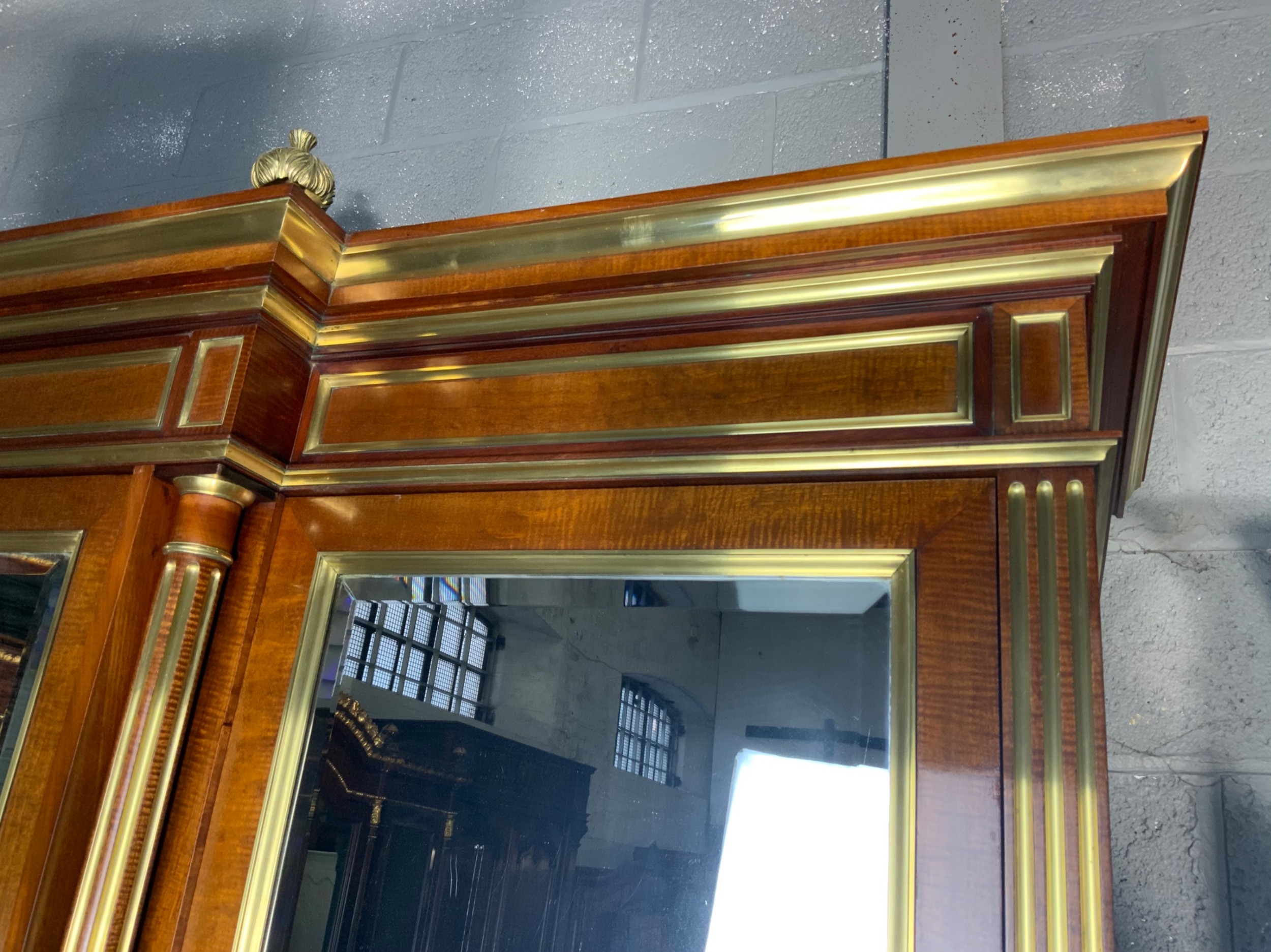 STUNNING FRENCH LOUIS XVI BREAKFRONT ARMOIRE  View VI