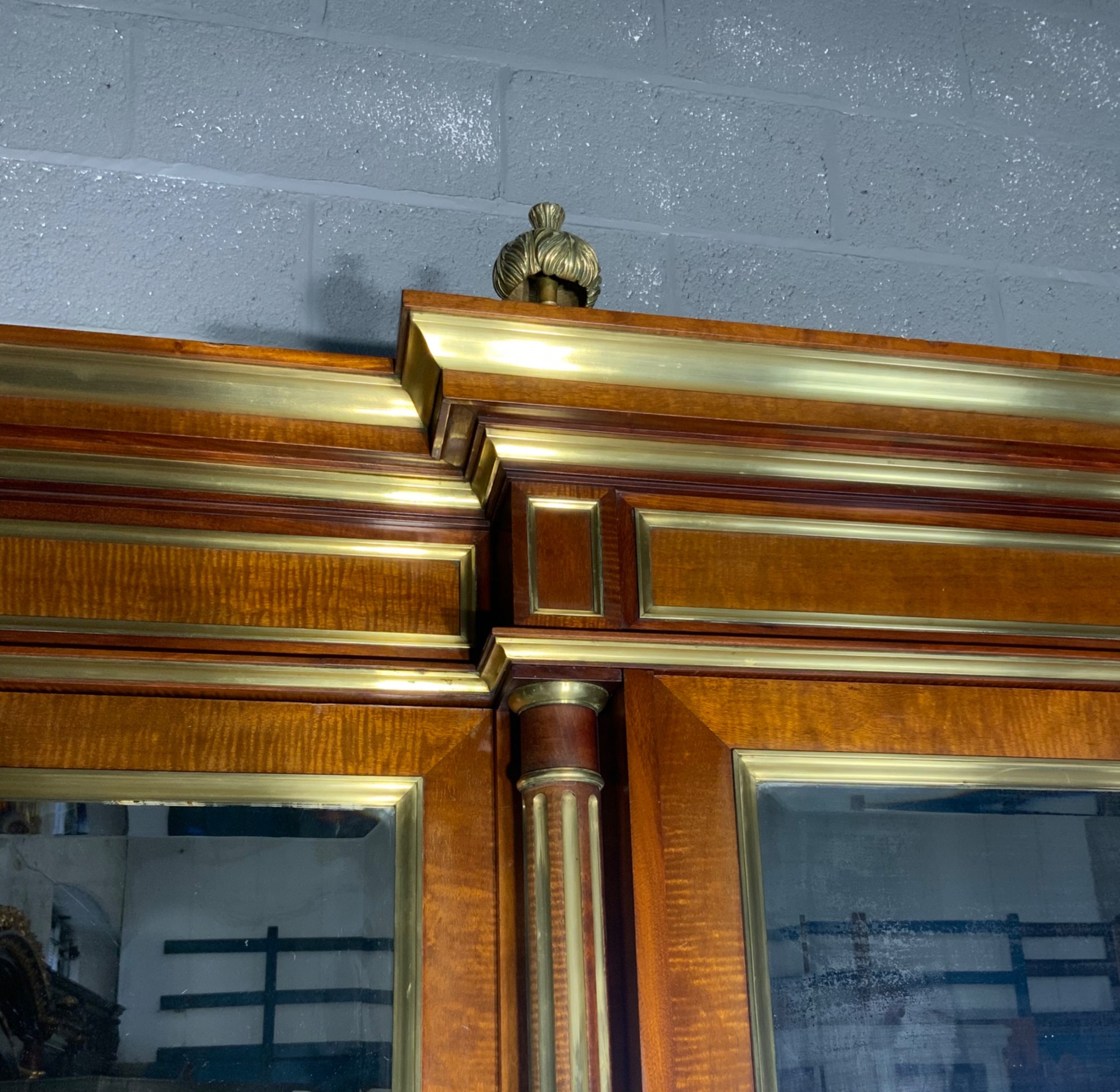 STUNNING FRENCH LOUIS XVI BREAKFRONT ARMOIRE  View XII