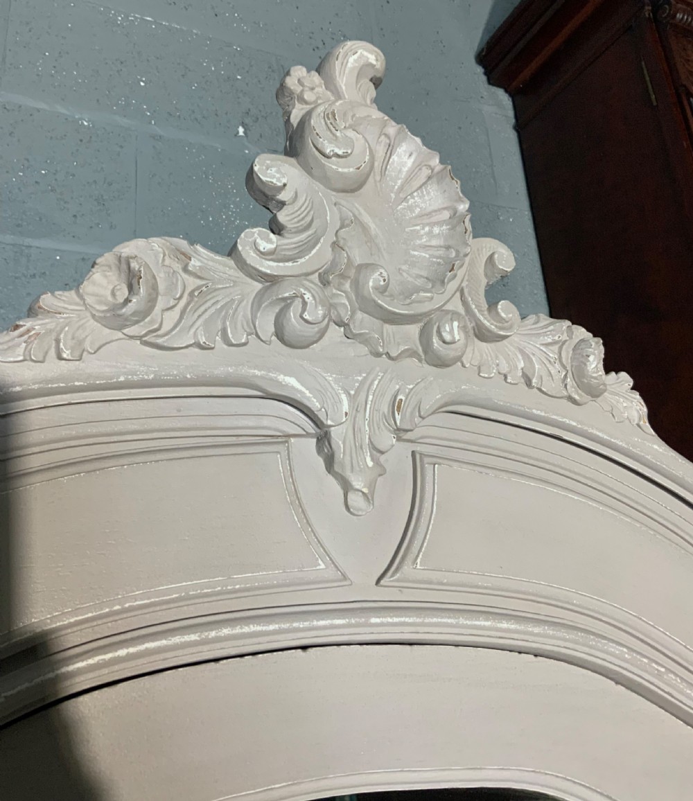 CARVED FRENCH PAINTED ARMOIRE View VIII