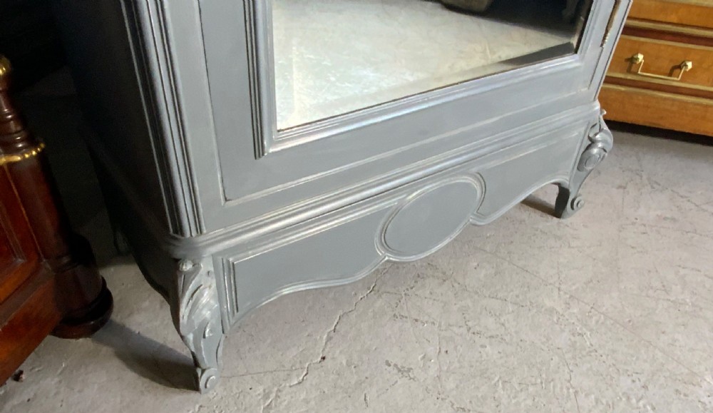 PAINTED FRENCH CARVED ARMOIRE  View VI