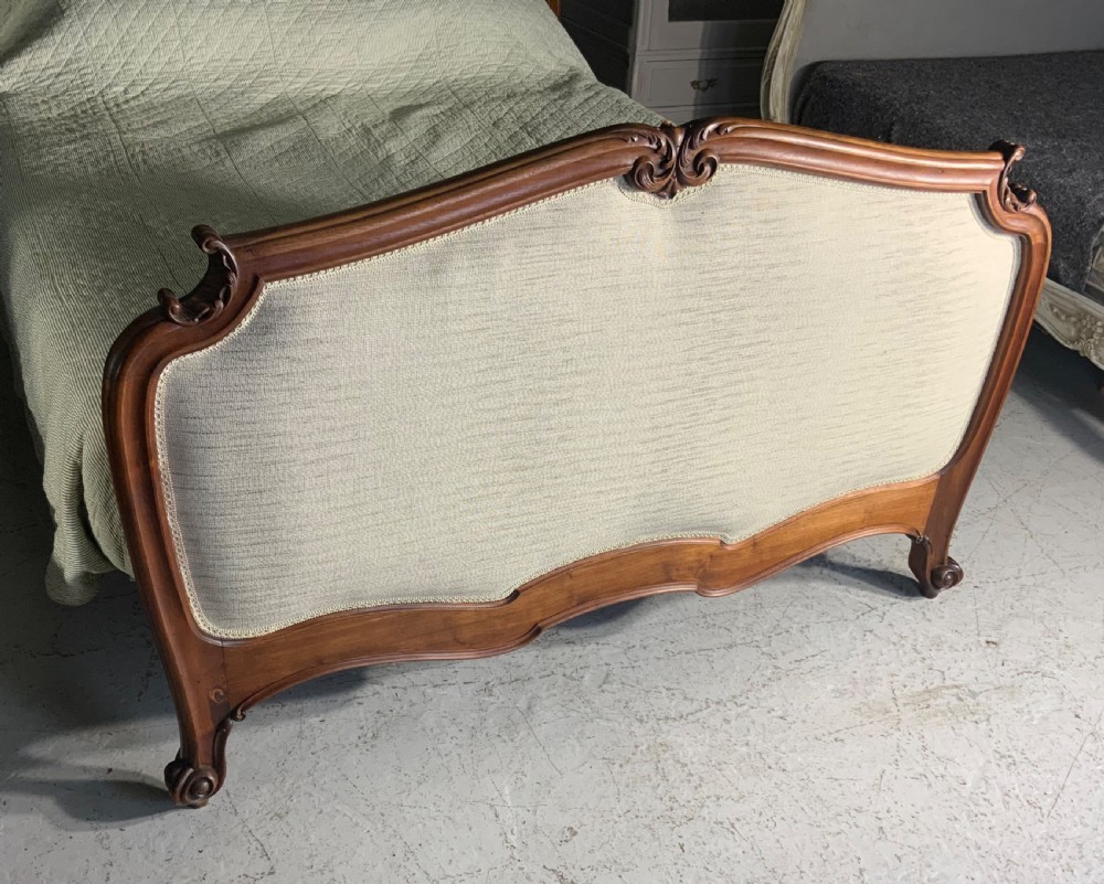 UPHOLSTERED FRENCH MAHOGANY KING SIZE BED  View VI