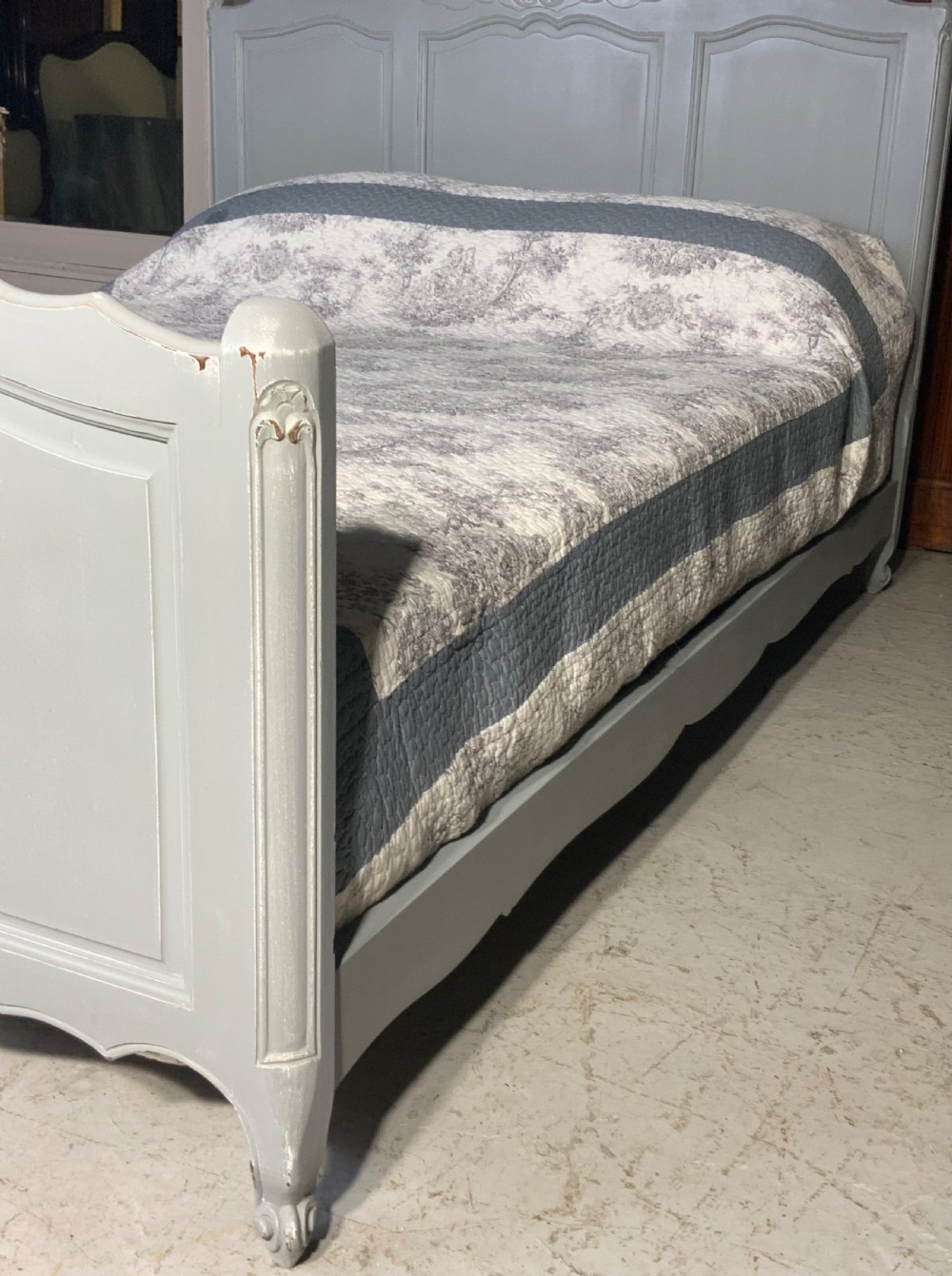PAINTED FRENCH DOUBLE BED  View II