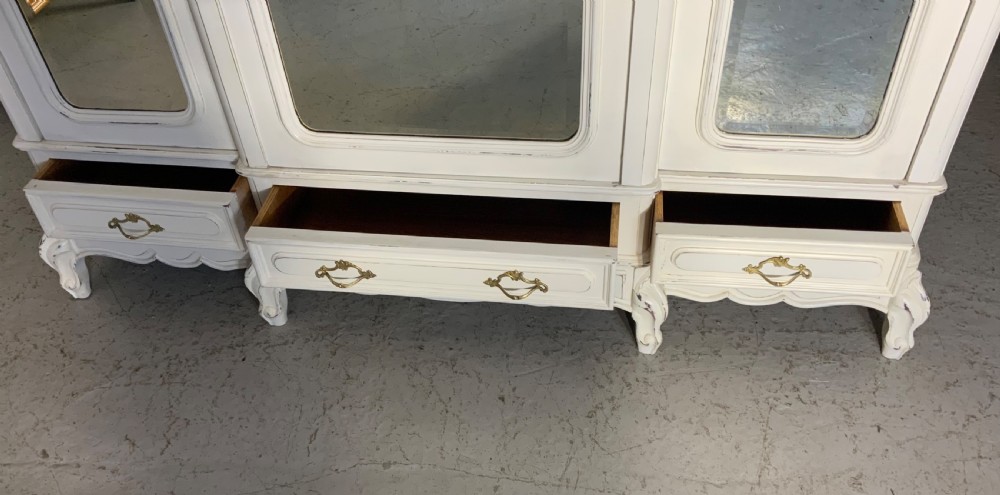 PAINTED FRENCH TRIPLE ARMOIRE  View IV