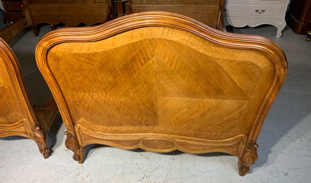 WALNUT PAIR OF FRENCH SINGLE BEDS View III