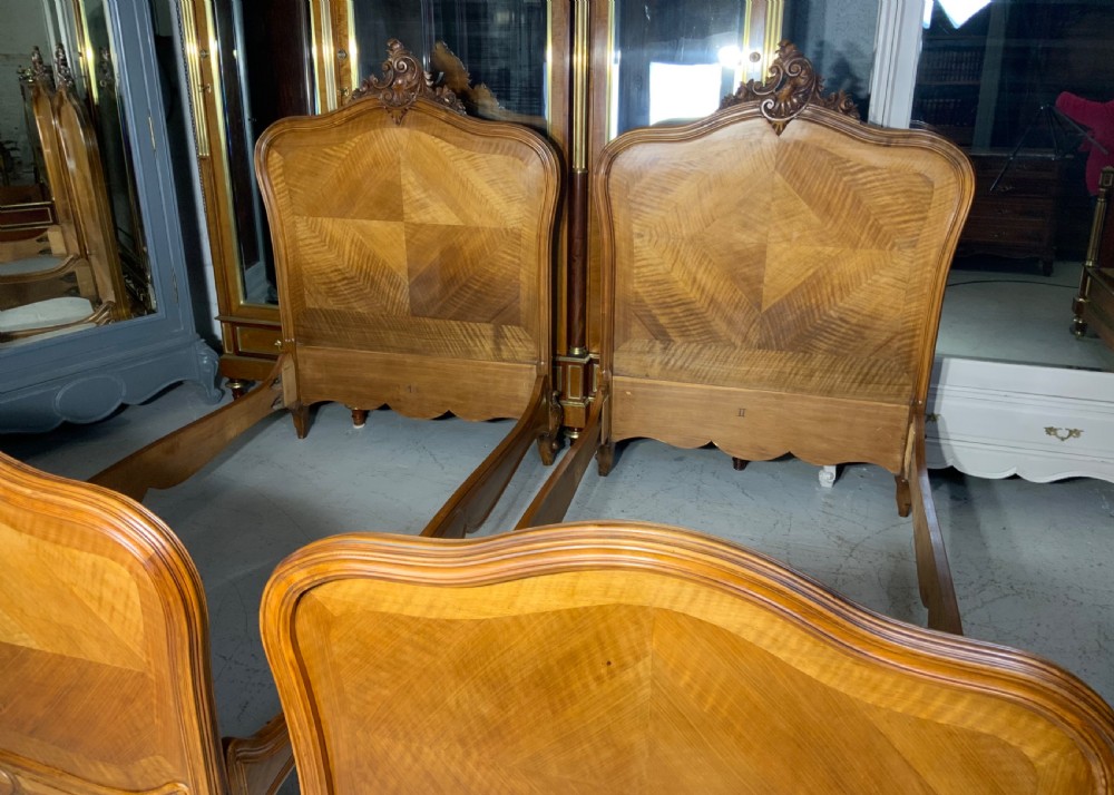 WALNUT PAIR OF FRENCH SINGLE BEDS View VI
