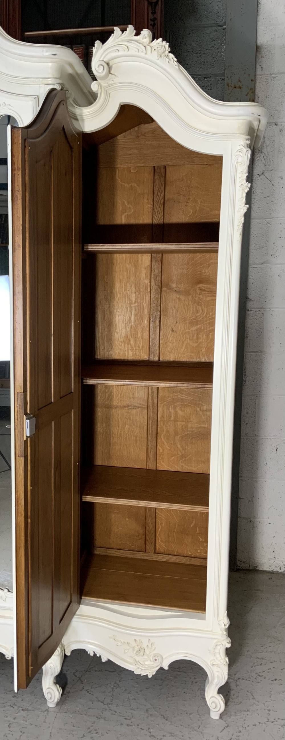 STUNNING OVERSIZED CARVED TRIPLE ARMOIRE  View XIV