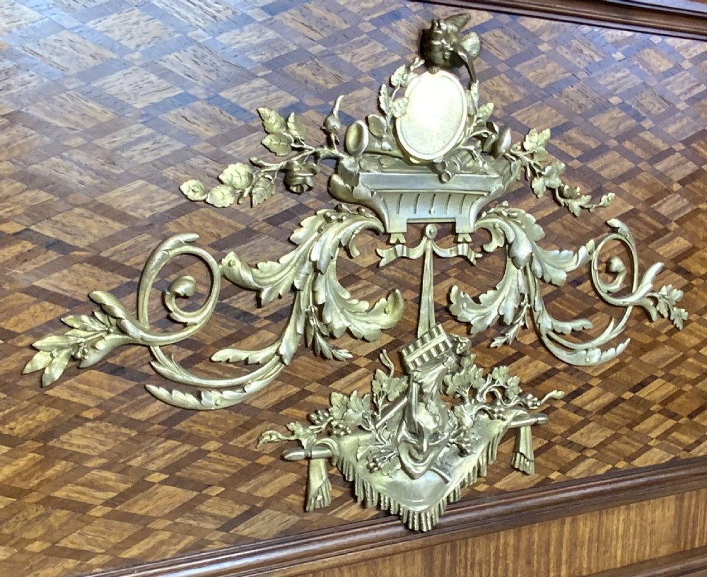 FRENCH KING SIZE BED WITH BRASS EMBELLISHMENTS  View VII