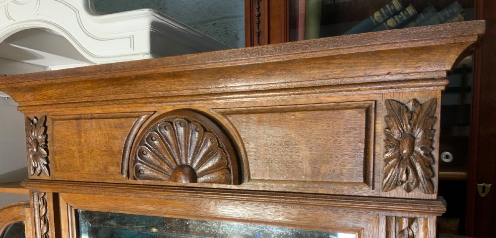 CARVED OAK FRENCH MARBLE TOPPED DRESSING TABLE  View VI