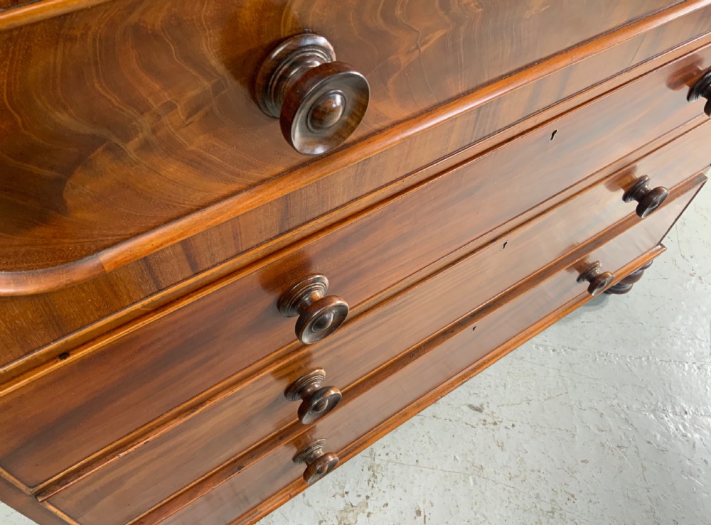 VICTORIAN MAHOGANY CHEST OF DRAWERS  View IV