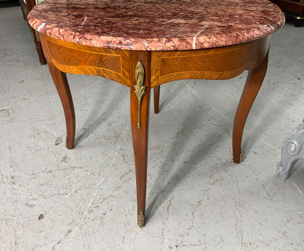 MARBLE TOP FRENCH COFFEE TABLE  View III