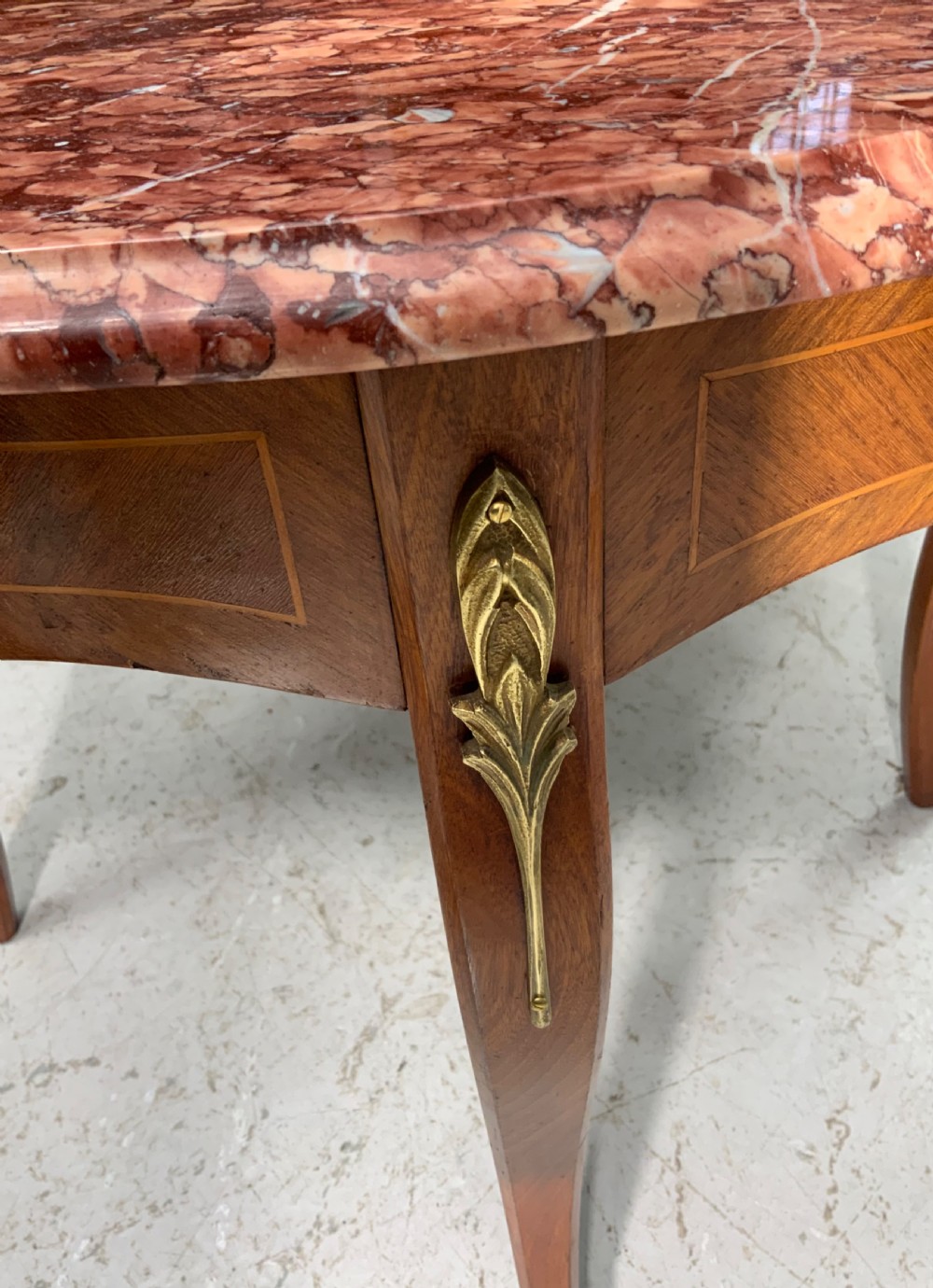 MARBLE TOP FRENCH COFFEE TABLE  View VI