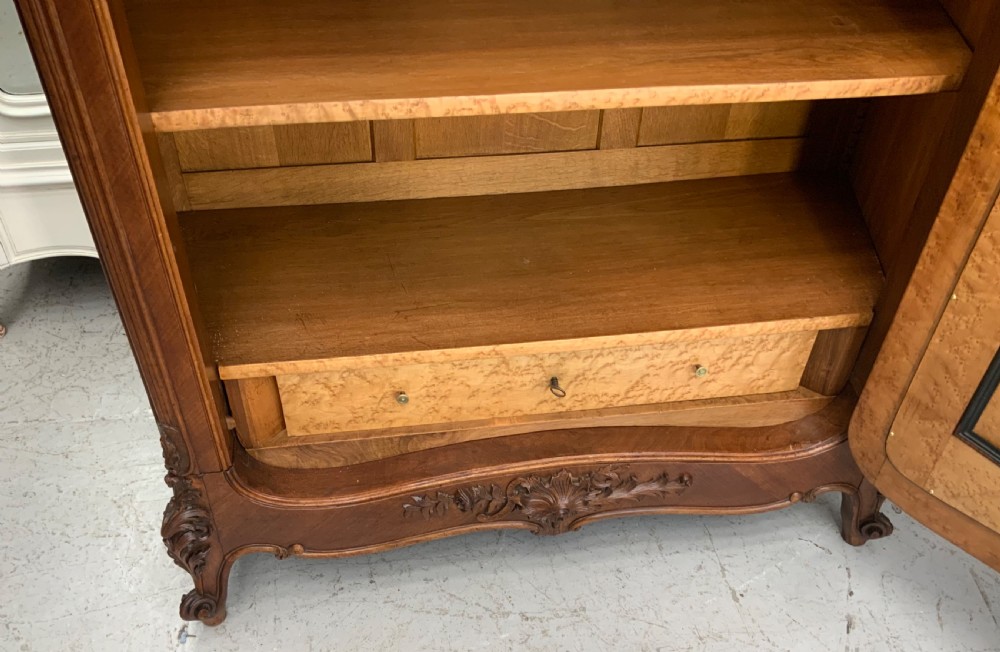 IMPRESSIVE CARVED FRENCH WALNUT SINGLE ARMOIRE  View XII