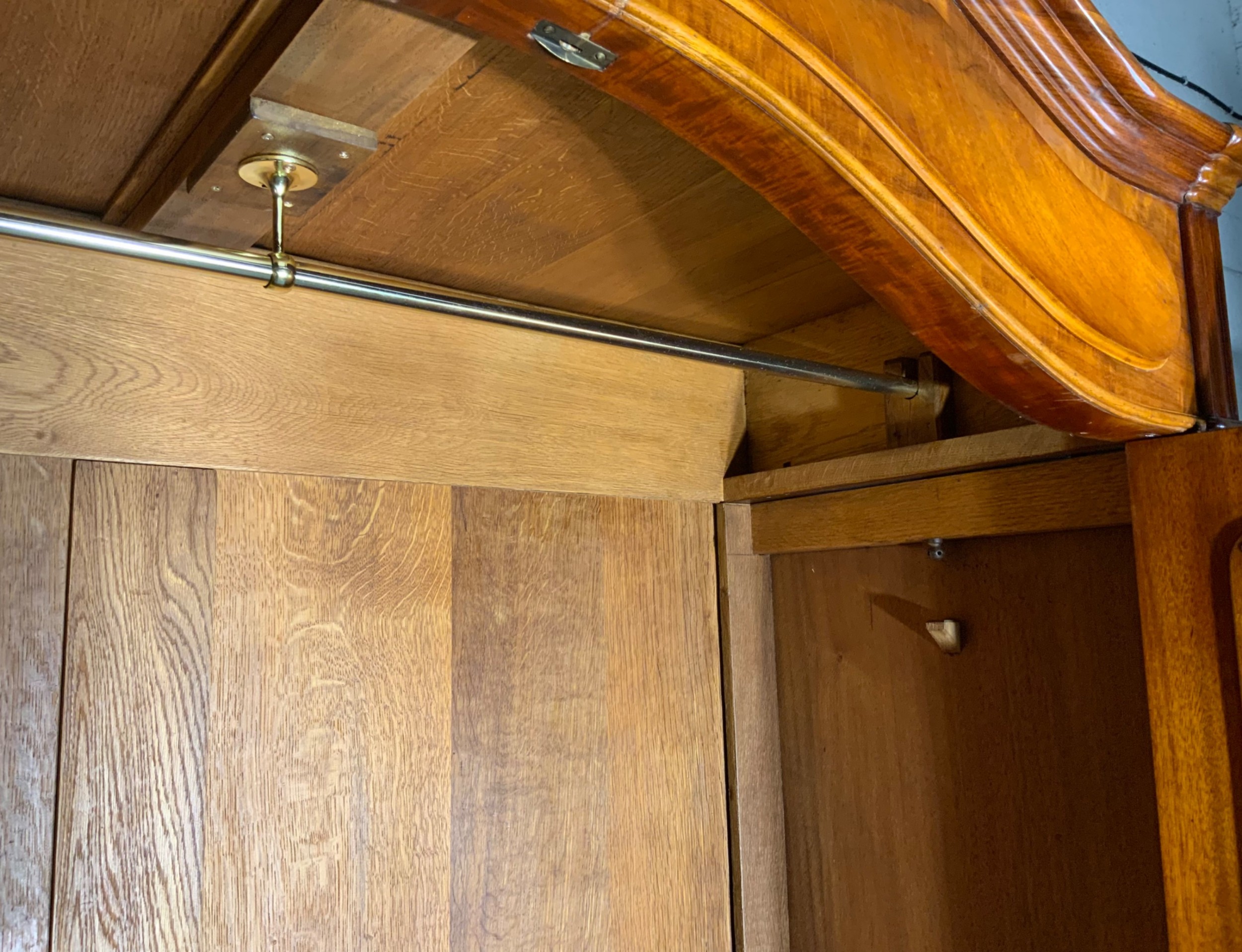 MAHOGANY FRENCH DOUBLE ARMOIRE  View VII