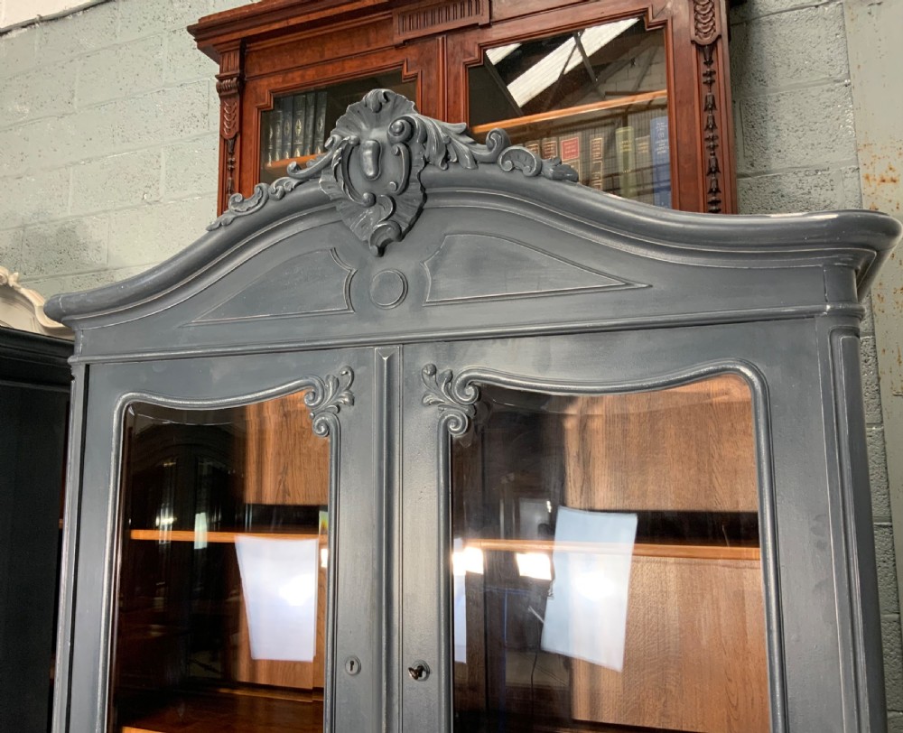 PAIR OF PAINTED FRENCH BUFFET DES CORPS  View V