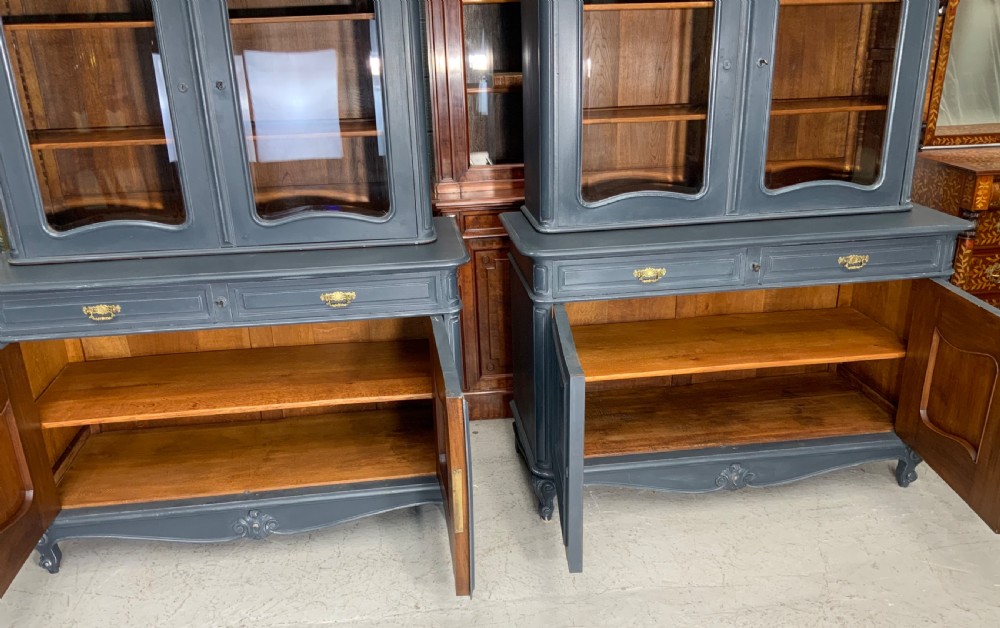 PAIR OF PAINTED FRENCH BUFFET DES CORPS  View VIII