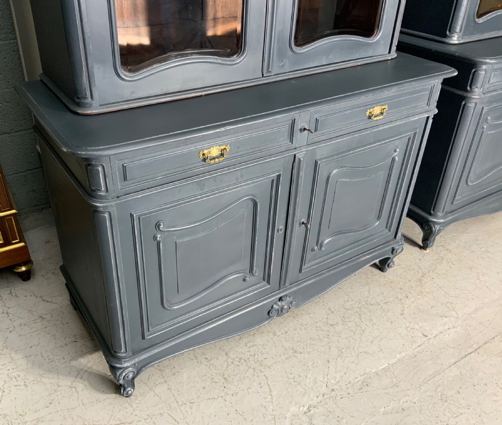 PAIR OF PAINTED FRENCH BUFFET DES CORPS  View IX