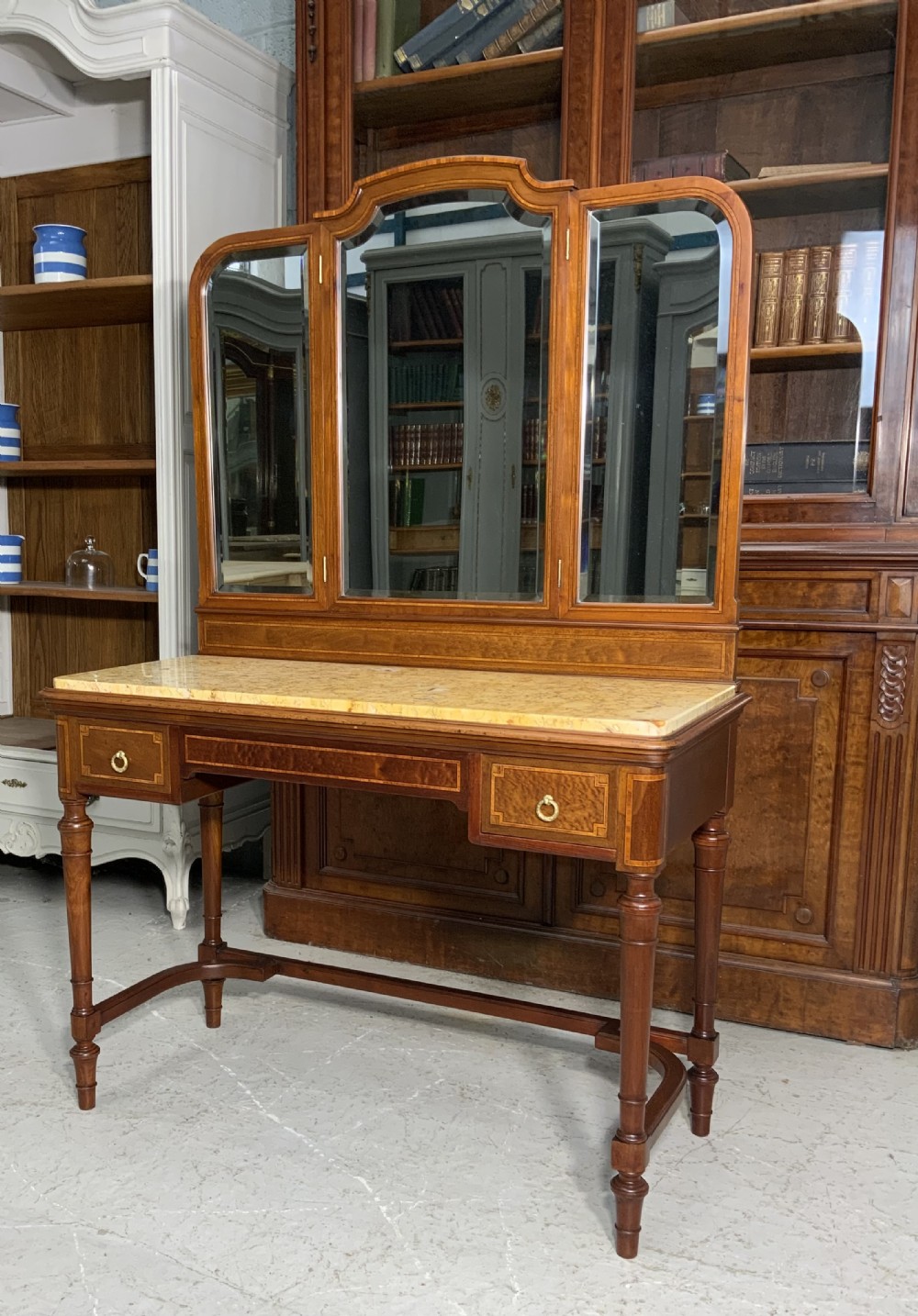 MARBLE TOPPED FRENCH DRESSING TABLE  View V