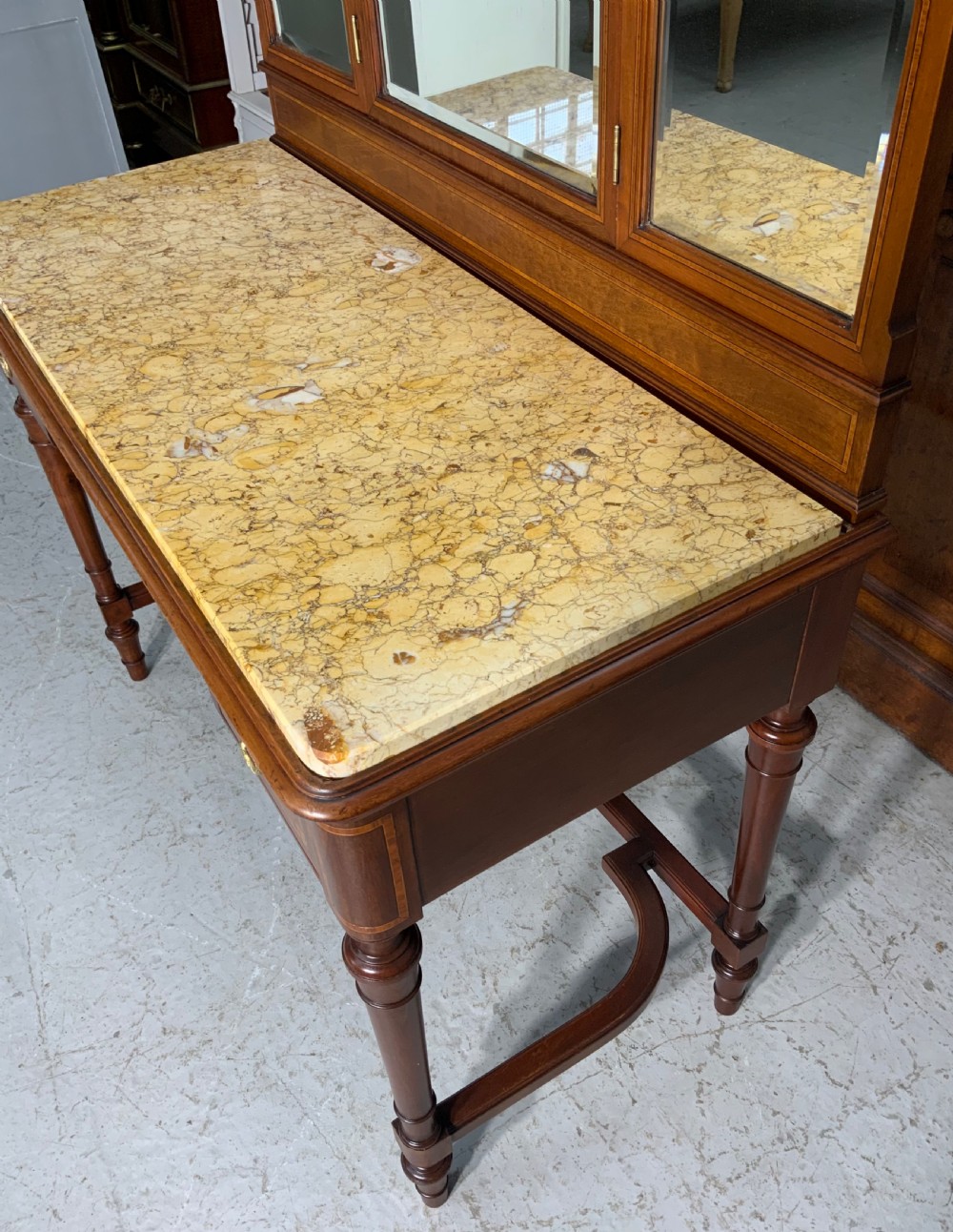 MARBLE TOPPED FRENCH DRESSING TABLE  View VI