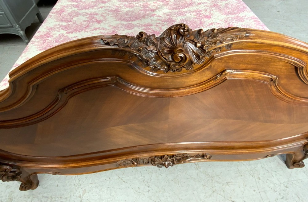 STUNNING FRENCH WALNUT DOUBLE BED  View III