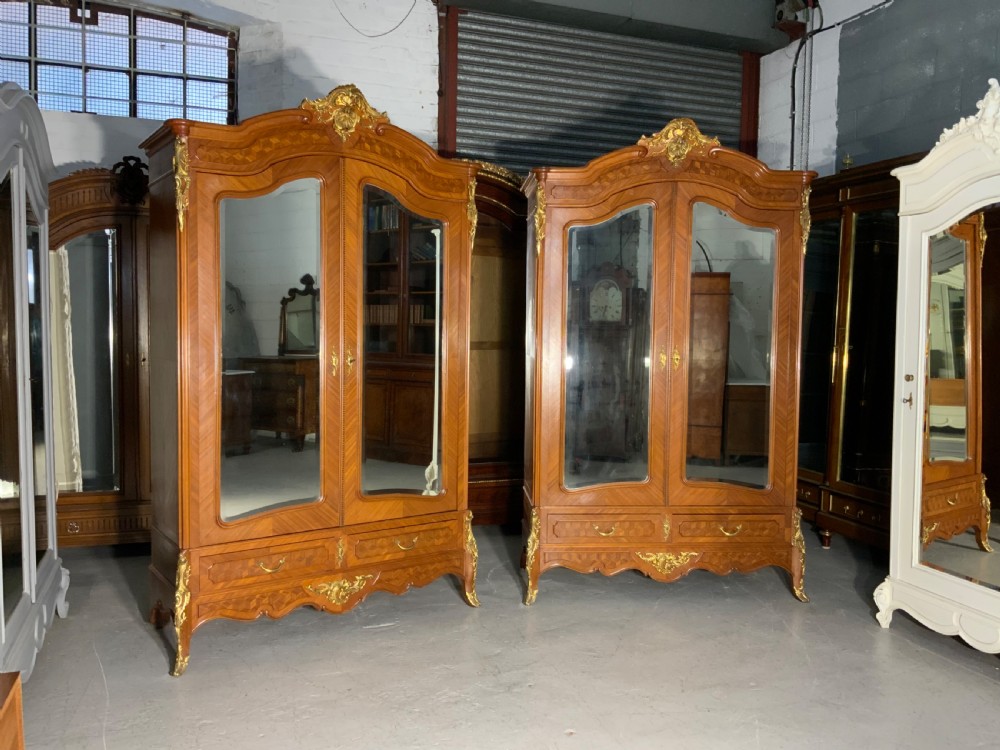STUNNING PAIR OF FRENCH ARMOIRES
