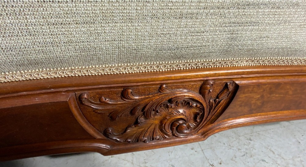 UPHOLSTERED FRENCH MAHOGANY BED View V