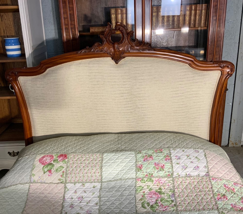 UPHOLSTERED FRENCH MAHOGANY BED View VIII