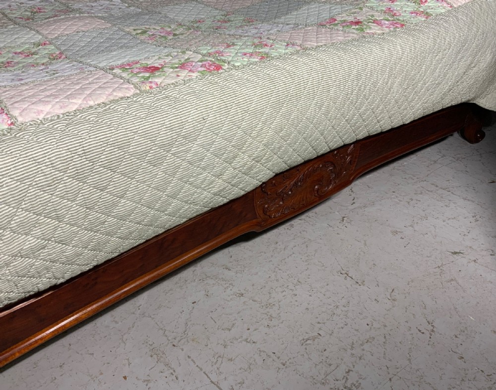 UPHOLSTERED FRENCH MAHOGANY BED View X
