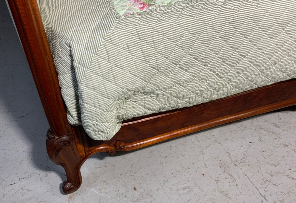 UPHOLSTERED FRENCH MAHOGANY BED View XI