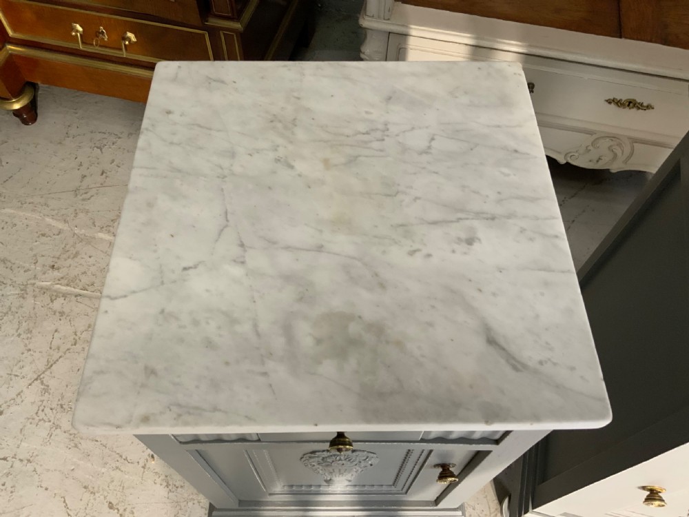PAIR OF PAINTED FRENCH BEDSIDE CABINETS  View IX