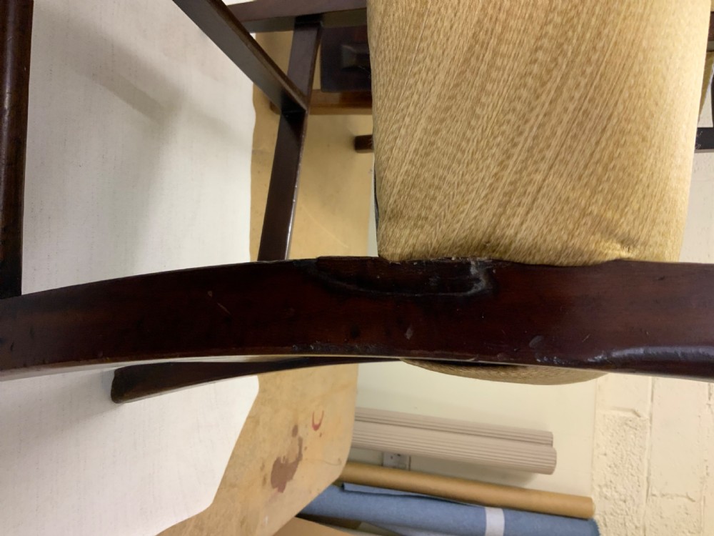 SET OF 16 GEORGIAN MAHOGANY DINING CHAIRS WITH SHELL INLAYS  View XVI