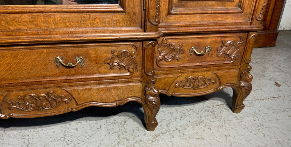 CARVED OAK FRENCH TRIPLE ARMOIRE  View VIII