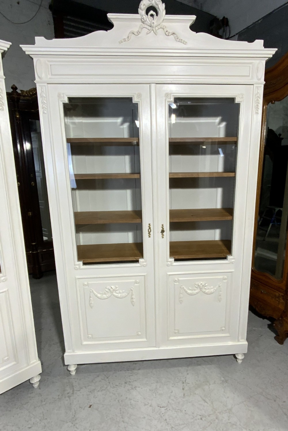 MATCHING PAIR OF PAINTED FRENCH BOOKCASES View III