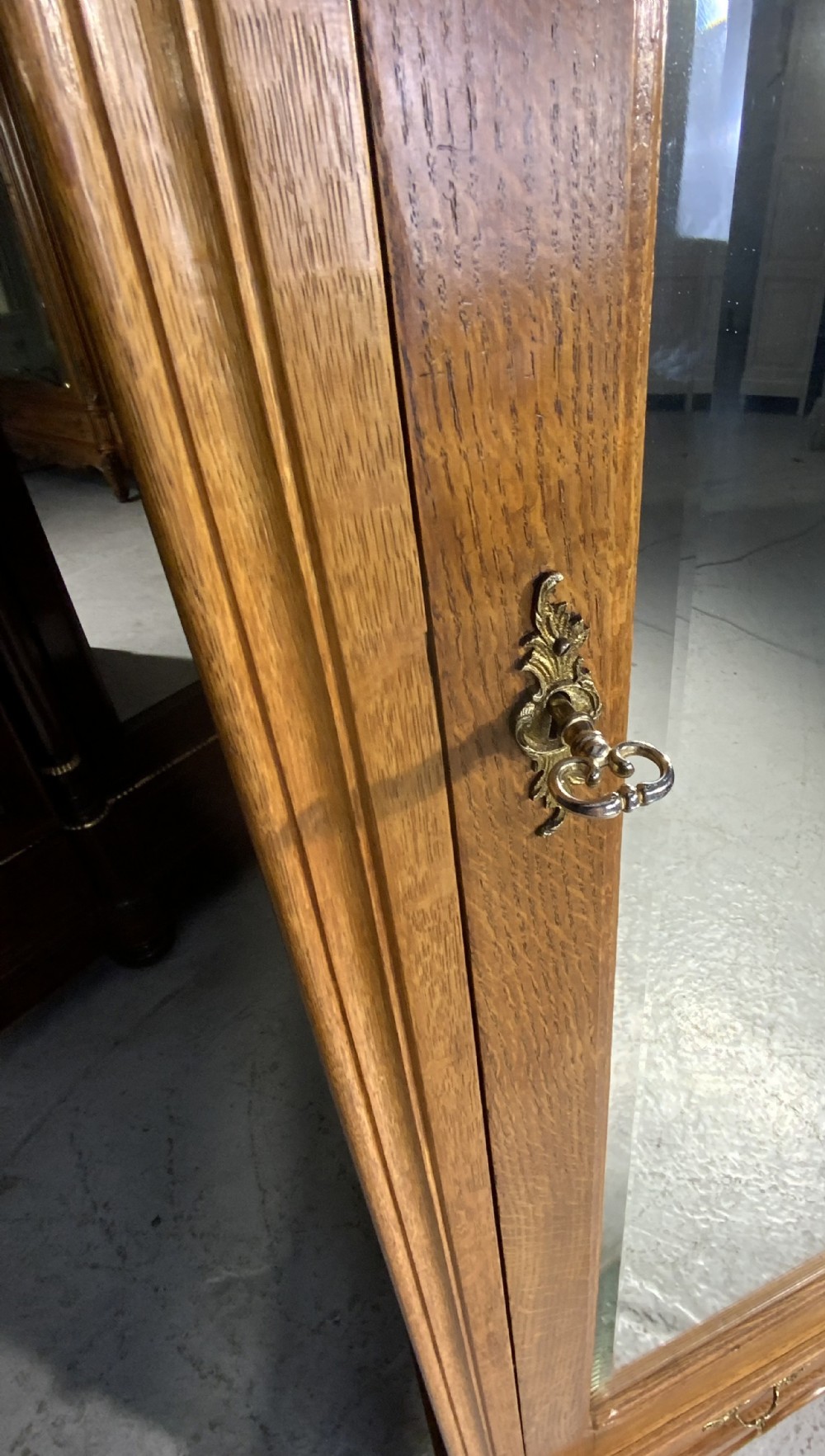 CARVED OAK FRENCH SINGLE ARMOIRE  View VII