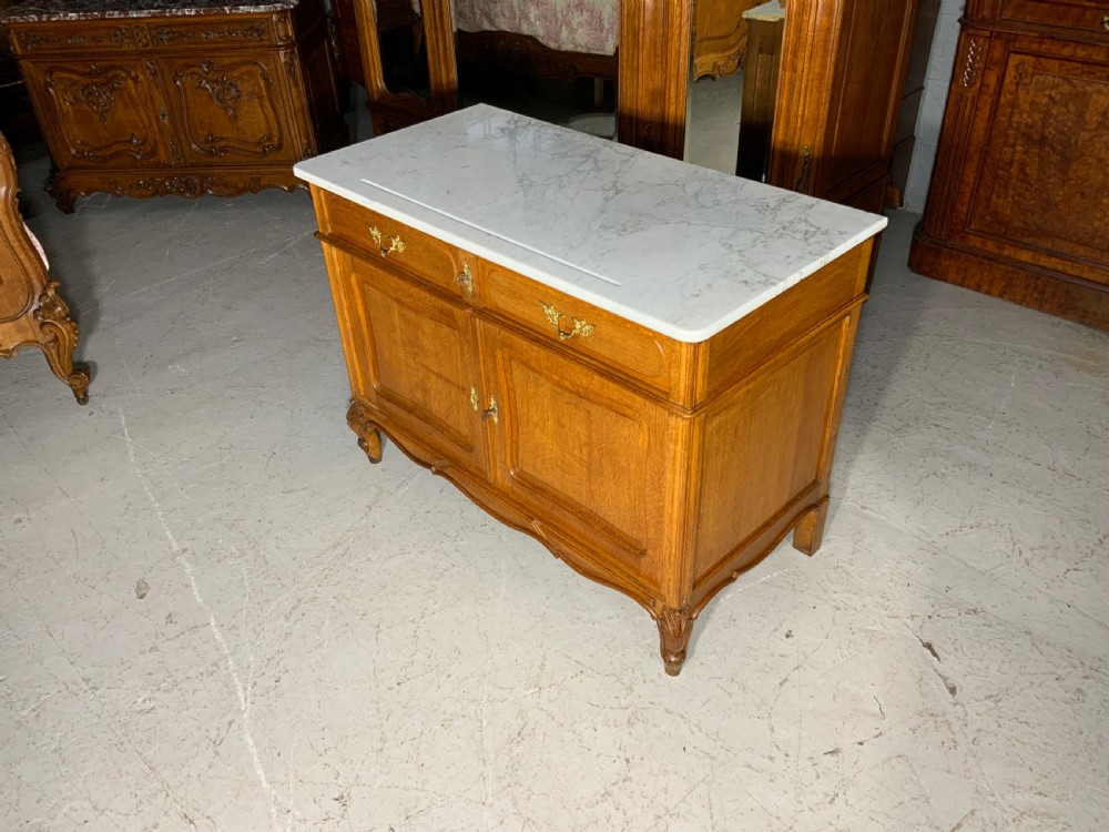CARVED OAK FRENCH WASHSTAND DRESSING TABLE View XII