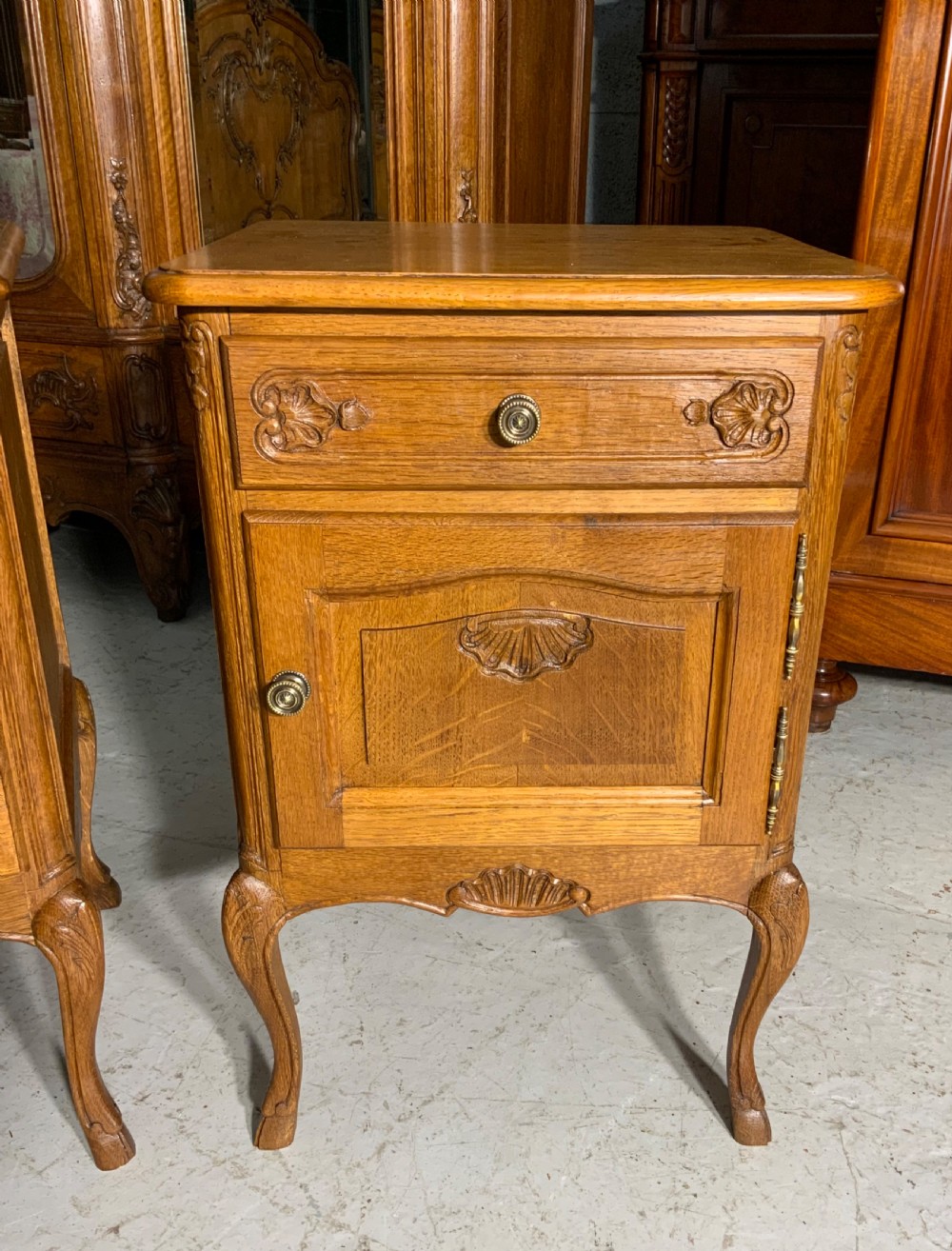 PAIR OF FRENCH OAK BEDSIDE CABINETS  View IV