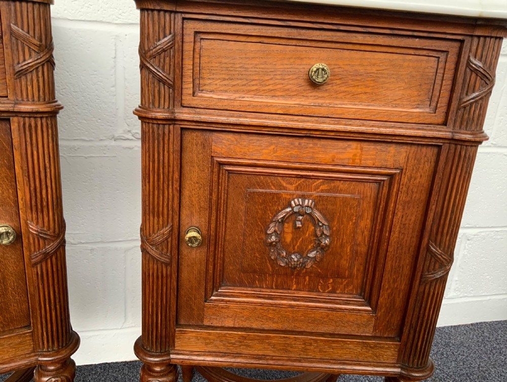 PAIR OF FRENCH OAK BEDSIDE CABINETS  View VII