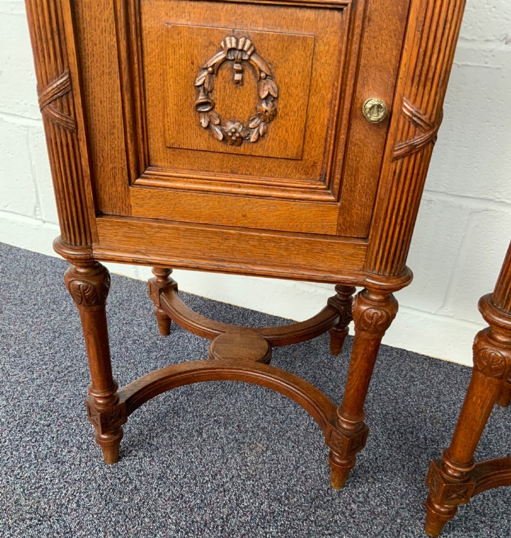 PAIR OF FRENCH OAK BEDSIDE CABINETS  View VIII