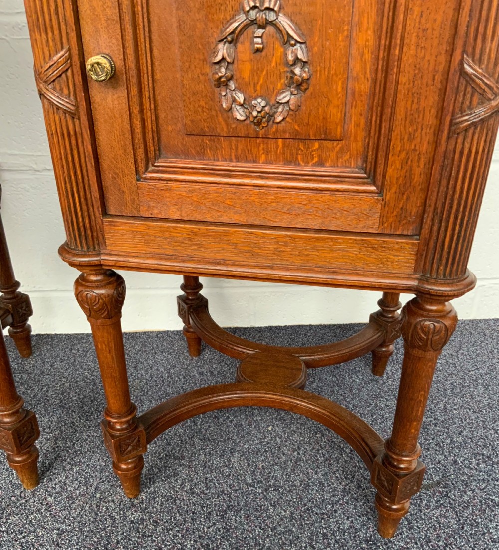 PAIR OF FRENCH OAK BEDSIDE CABINETS  View IX