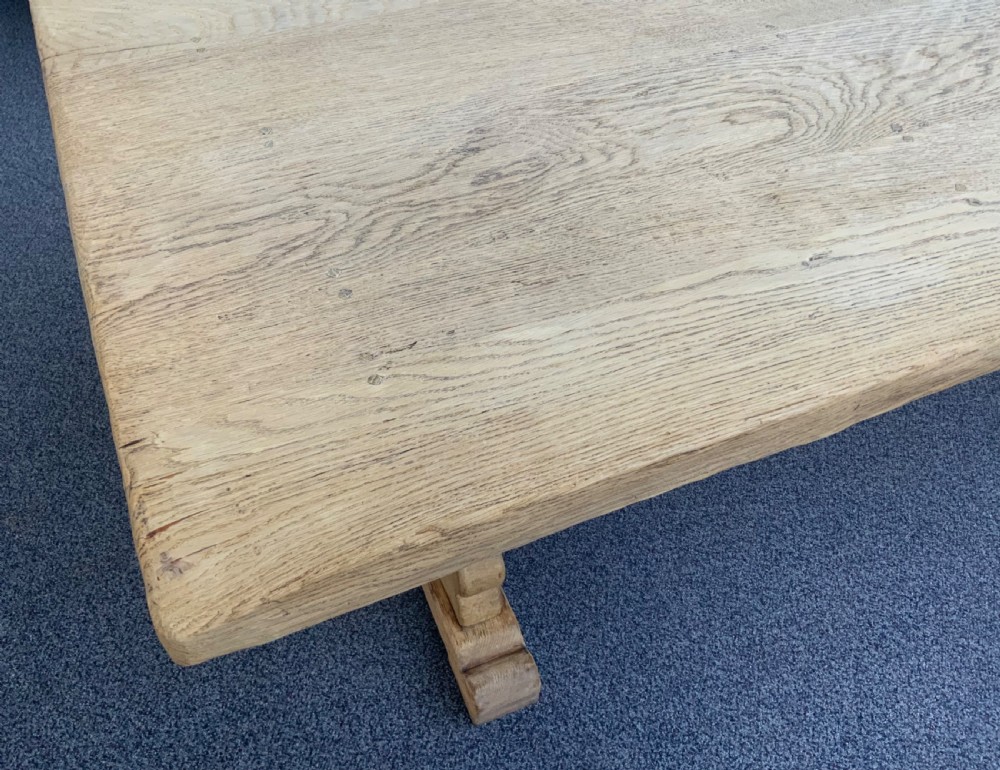 STUNNING FRENCH BLEACHED OAK FARMHOUSE DINING TABLE  View II