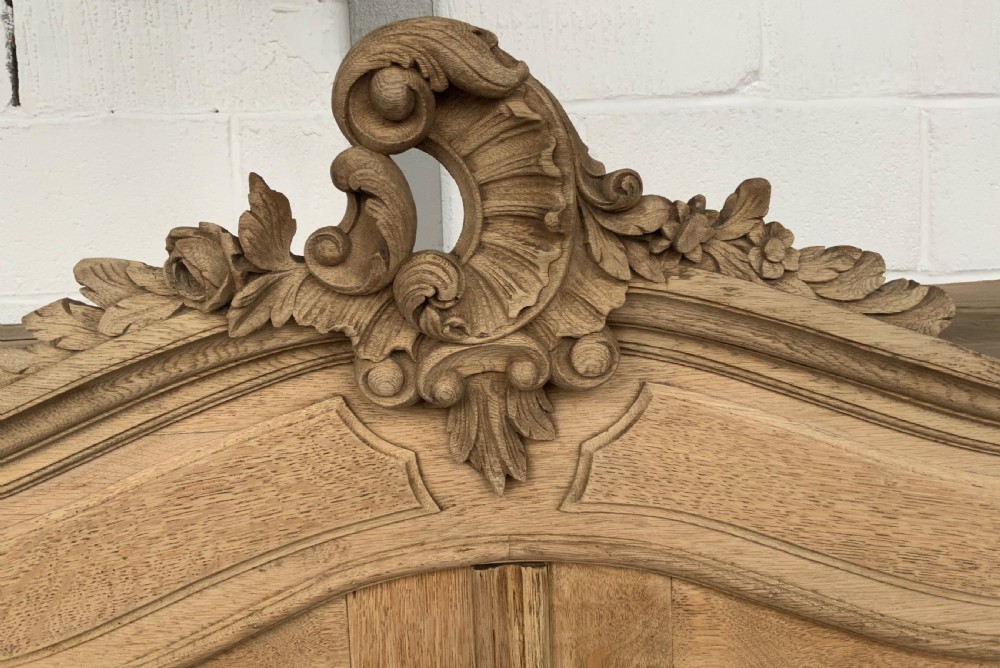 BLEACHED OAK FRENCH ARMOIRE  View III